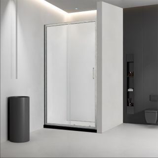 Душевая дверь Veconi Vianno VN-46BC, 1500x1950, Никель брашинг, стекло прозрачное