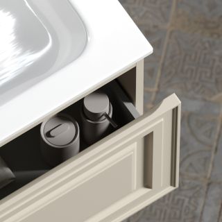 Подвесная тумба под раковину Sancos Very VR100LCE левая 100см Beige Soft