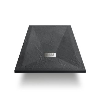 Поддон из камня Vincea VST-4SR8011A, 1100*800, антрацит