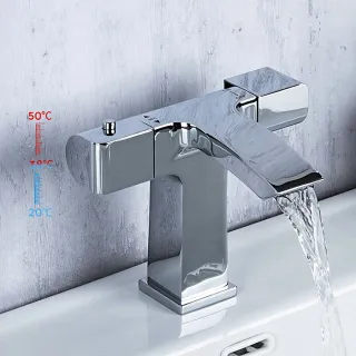 Смеситель для раковины Gappo G1007-40 термостатический хром