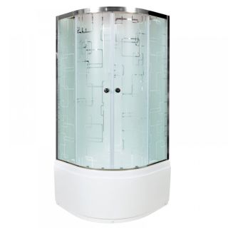 Душевая кабина Deto EM4580 N с гидромассажем (гм.) 80х80х208 см