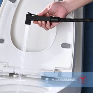 Гигиенический душ со смесителем Raglo R01.51.06 чёрный