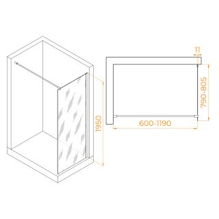 Душевая перегородка RGW WA-002W 35100208-15 80см белый