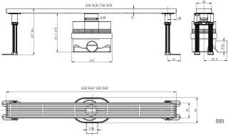 Душевой лоток Allen Brau Priority 9.50029.BN 75 см никель браш