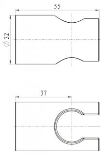 Держатель для ручного душа, сатин BelBagno BB-HLD-IN