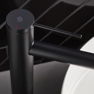 Смеситель для раковины Jacob Delafon Grands Boulevards E77959-4AND-BL чёрный матовый