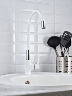 Смеситель для кухни РМС SL123W-016F белый