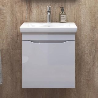 Тумба под раковину подвесная Vigo Grani 028 50 см белый