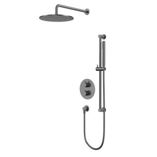 Душевой комплект термостатический WHITECROSS Y YSET09GM оружейная сталь