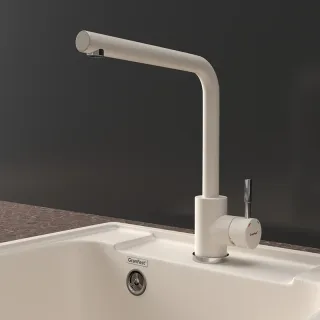 Смеситель для кухни GranFest  URBAN Z-5411 белый