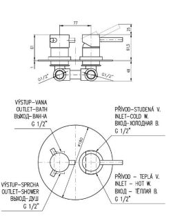 Смеситель для душа Rav Slezak Seina SE986KCMAT черный