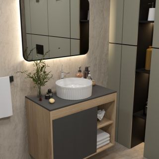 Раковина чаша Maretti RE13PD36-844, белая