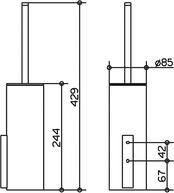 Колба для ёршика Keuco Edition  11564009000 хрустальная