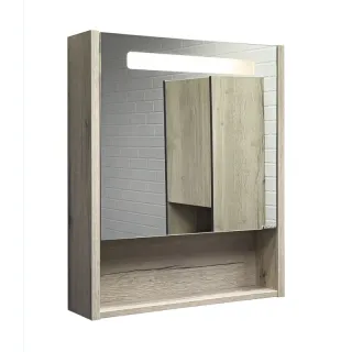 Зеркало-шкаф Comforty Марио 00-00015518 60 см дуб дымчатый