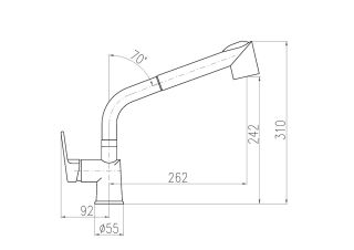 Смеситель для кухни Rav Slezak Colorado CO111.5CMAT черный