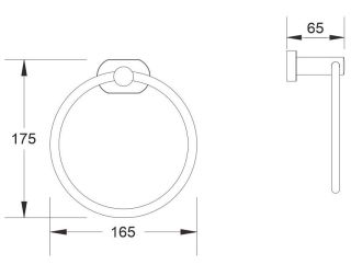 Полотенцедержатель Shevanik SG5106 хром