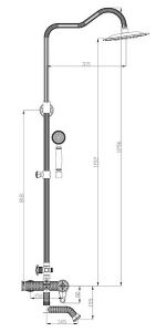 Душевая стойка Zorg Zorg Antic A 402DS-SL