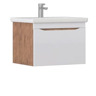 Тумба под раковину подвесная Vigo Grani 165 70 см дуб золотой